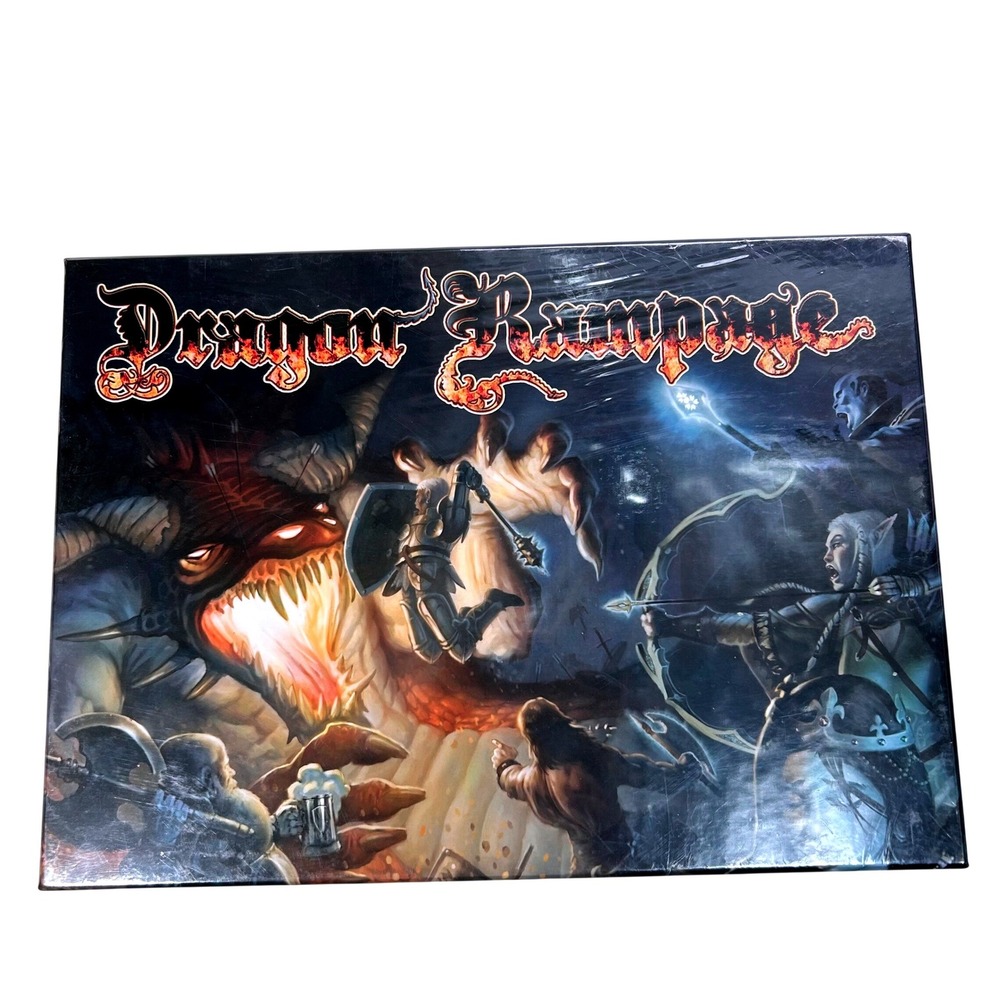 Dragon Rampage Board Game Eagle-Gryphon Fantasy Strategy Dice Dungeon Crawl NEW